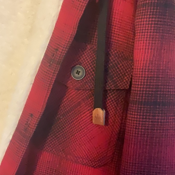 Red Plaid Sherpa-Lined Jacket - Picture 3 of 8